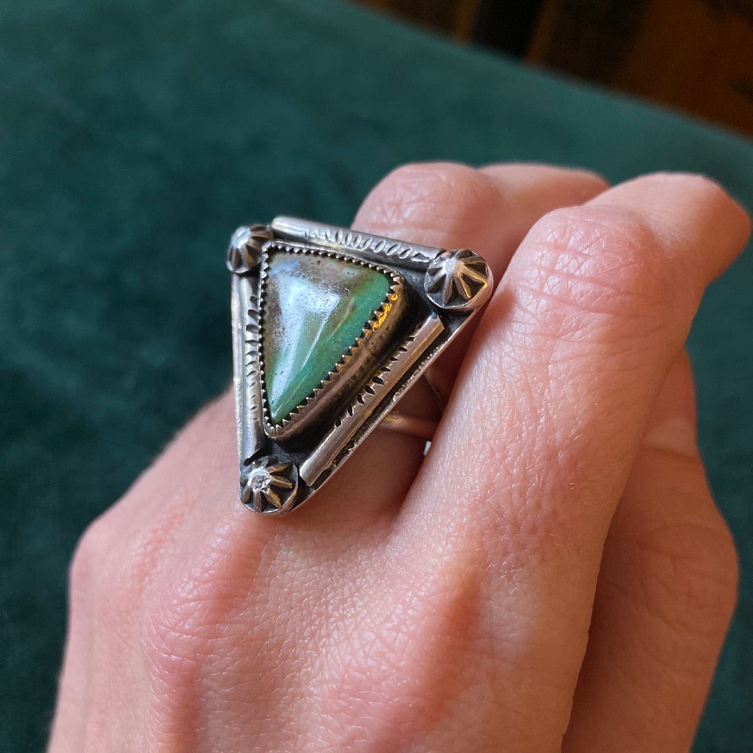Bao Turquoise Triangle Ring