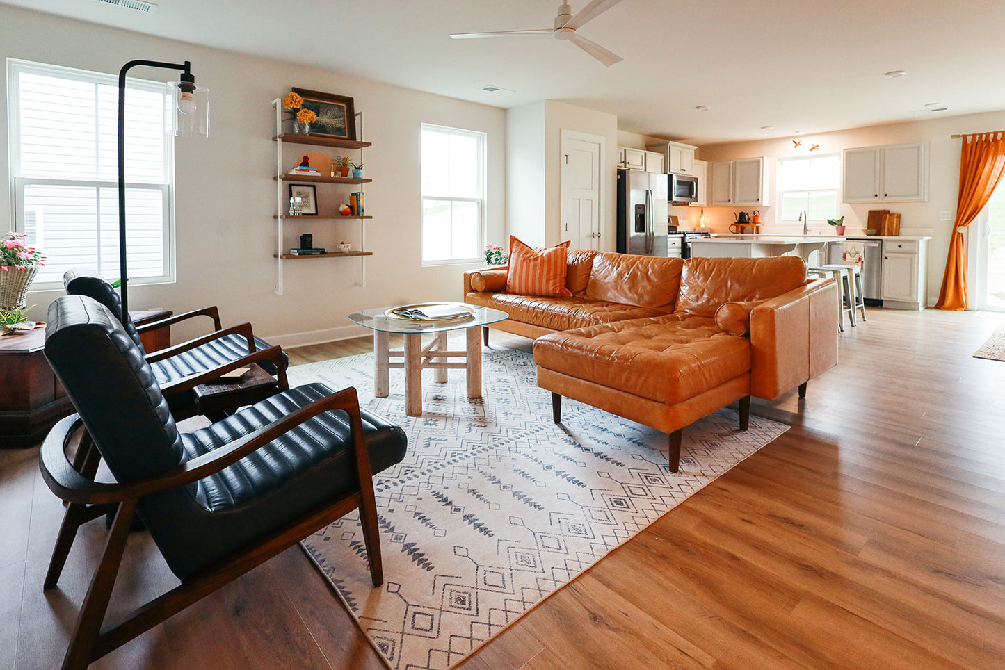 Worn White-Washied Wood Coffee Table