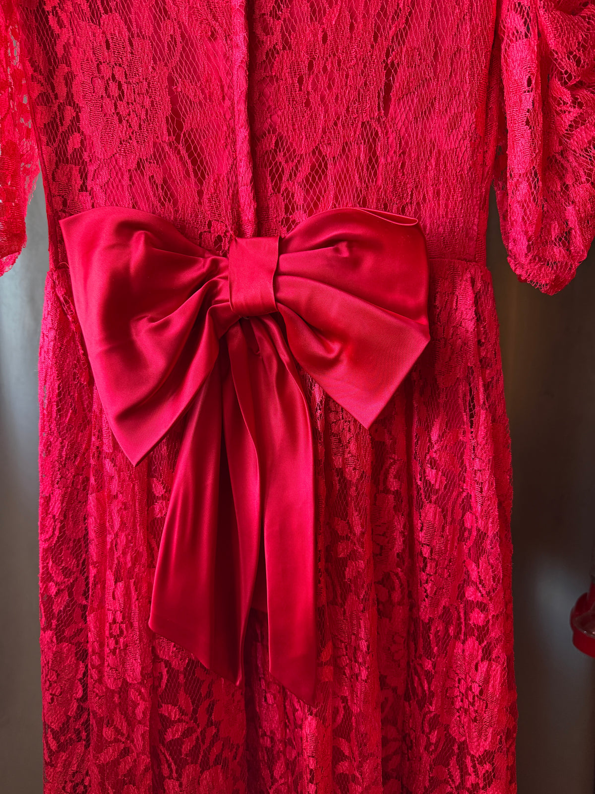 Red Lace Holiday Dress