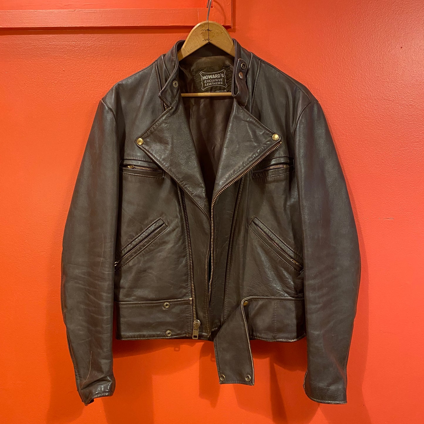 Vintage Brown Leather Jacket