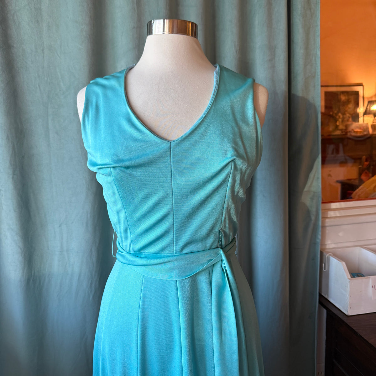 Vintage 1970s Futura Couture Maxi Dress