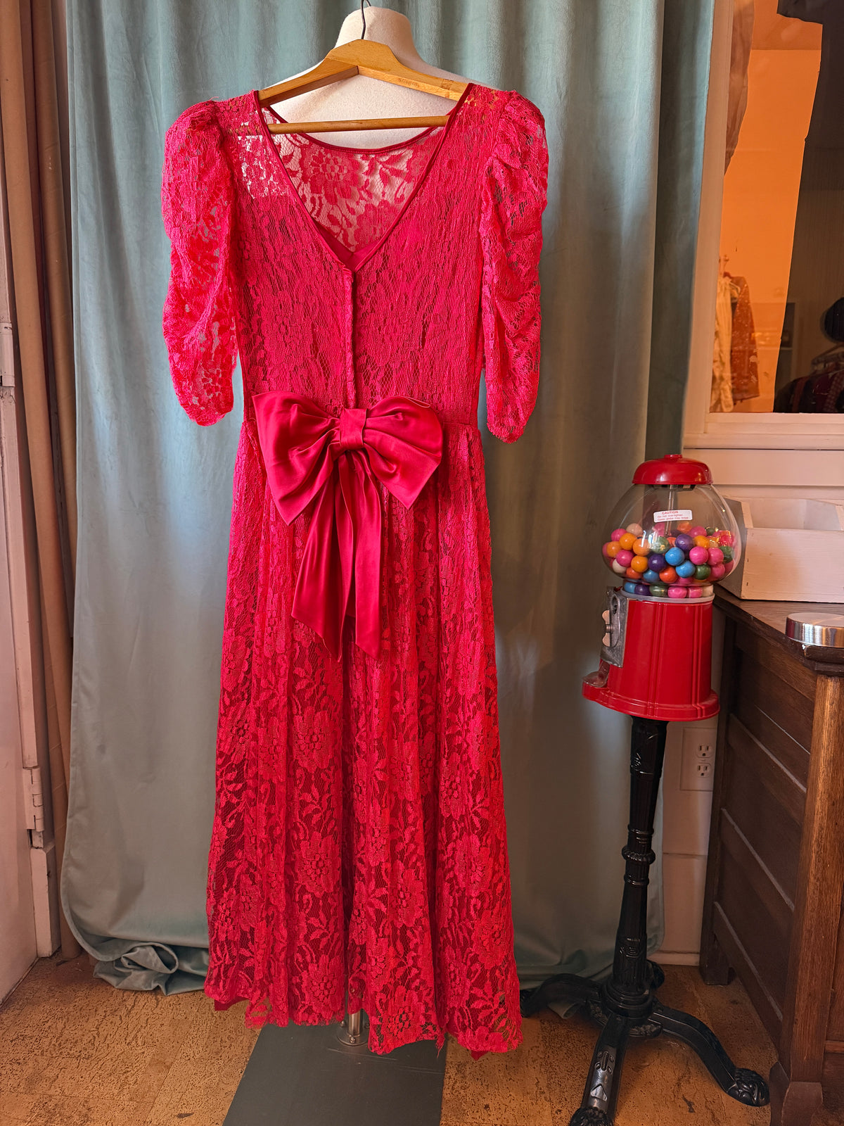 Red Lace Holiday Dress