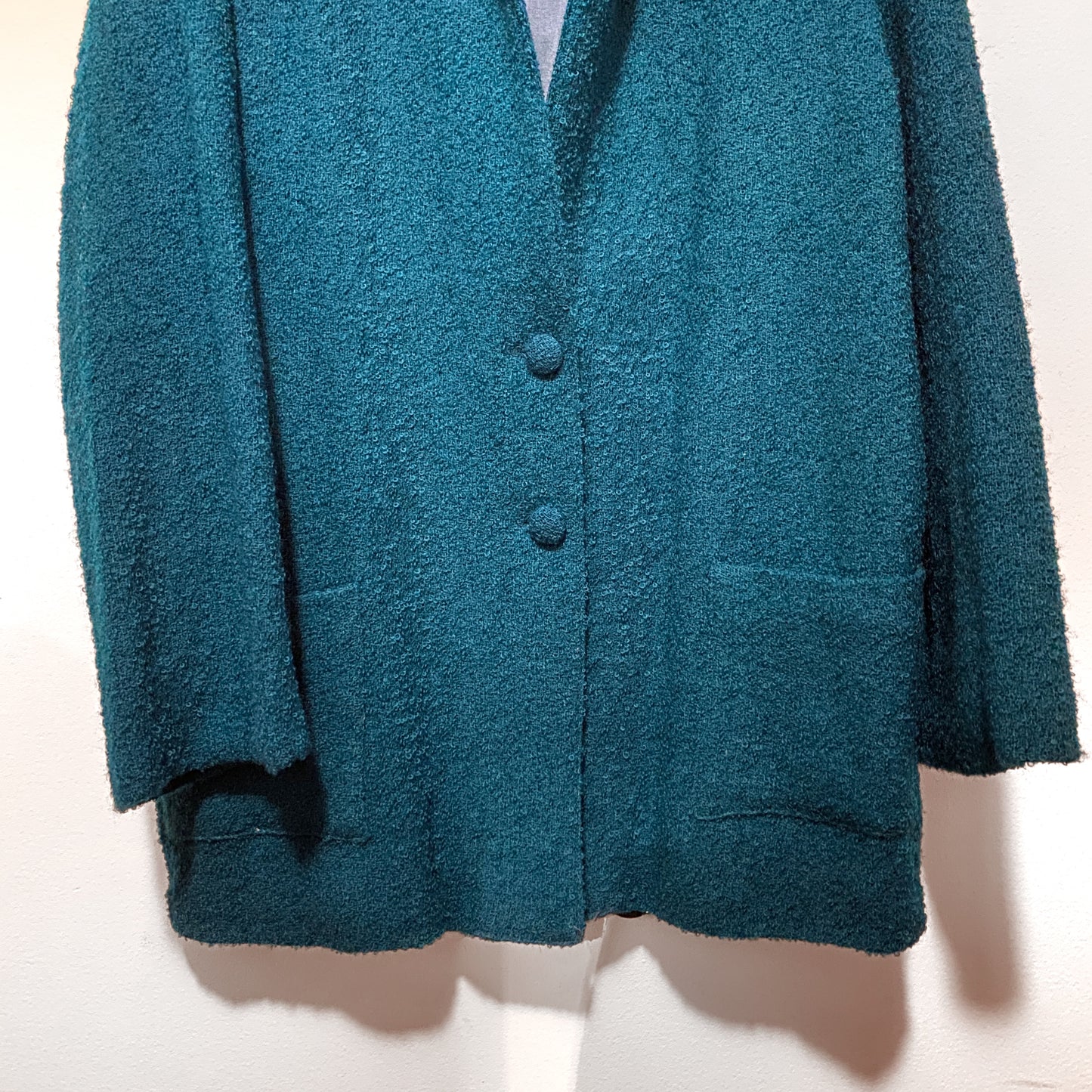 Deep Teal Wool Jacket