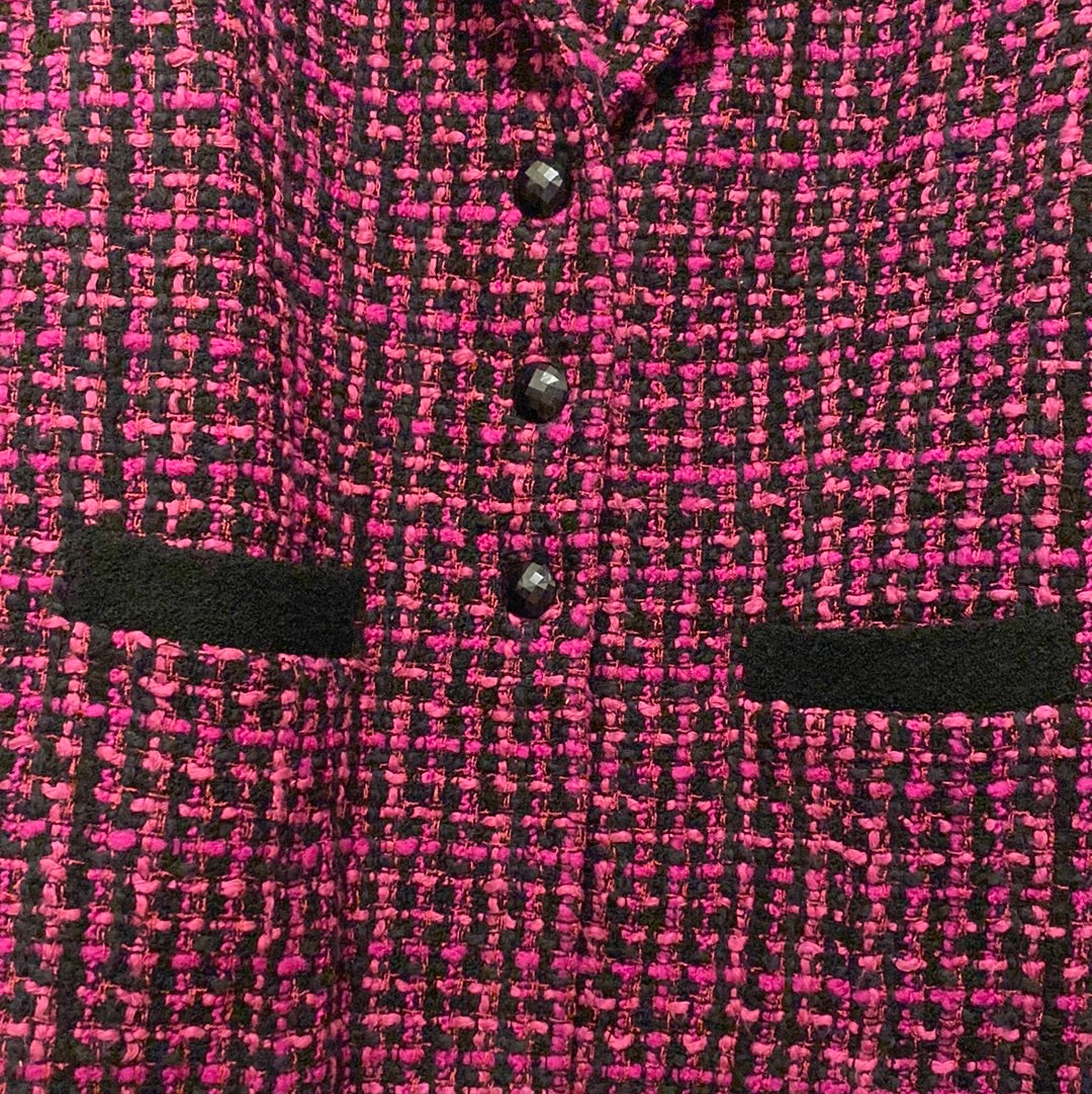 Magenta Tweed Blazer