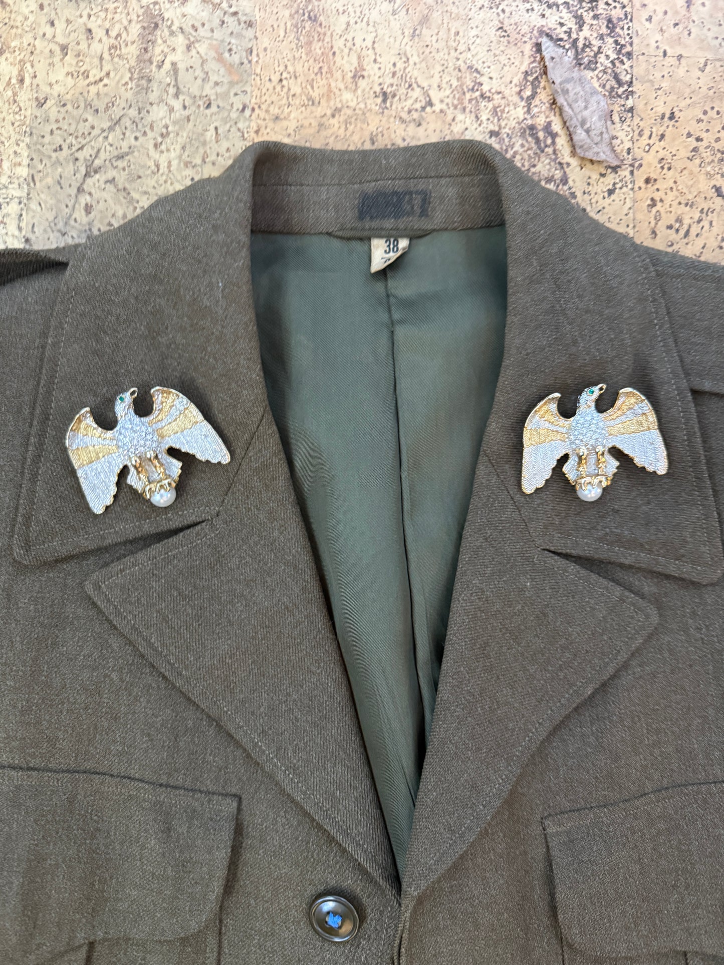 Vintage Army Cropped: All You Need Is Love