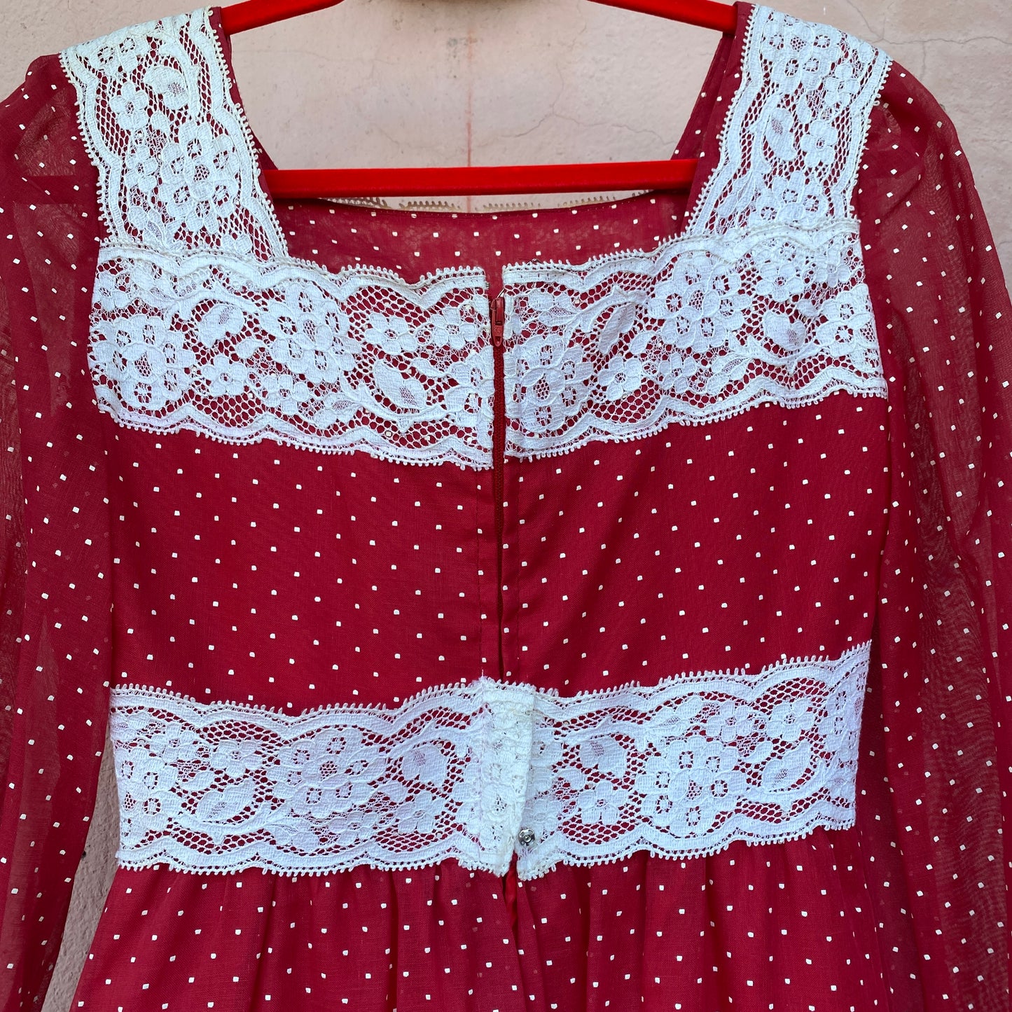 1970s Red Polkadot Maxi