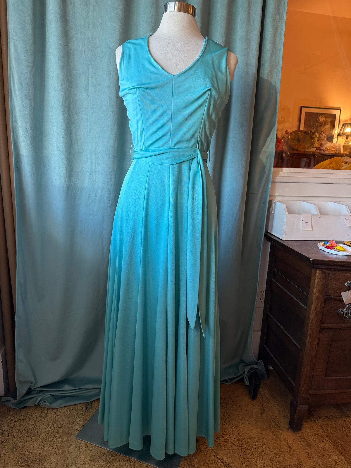 Vintage 1970s Futura Couture Maxi Dress
