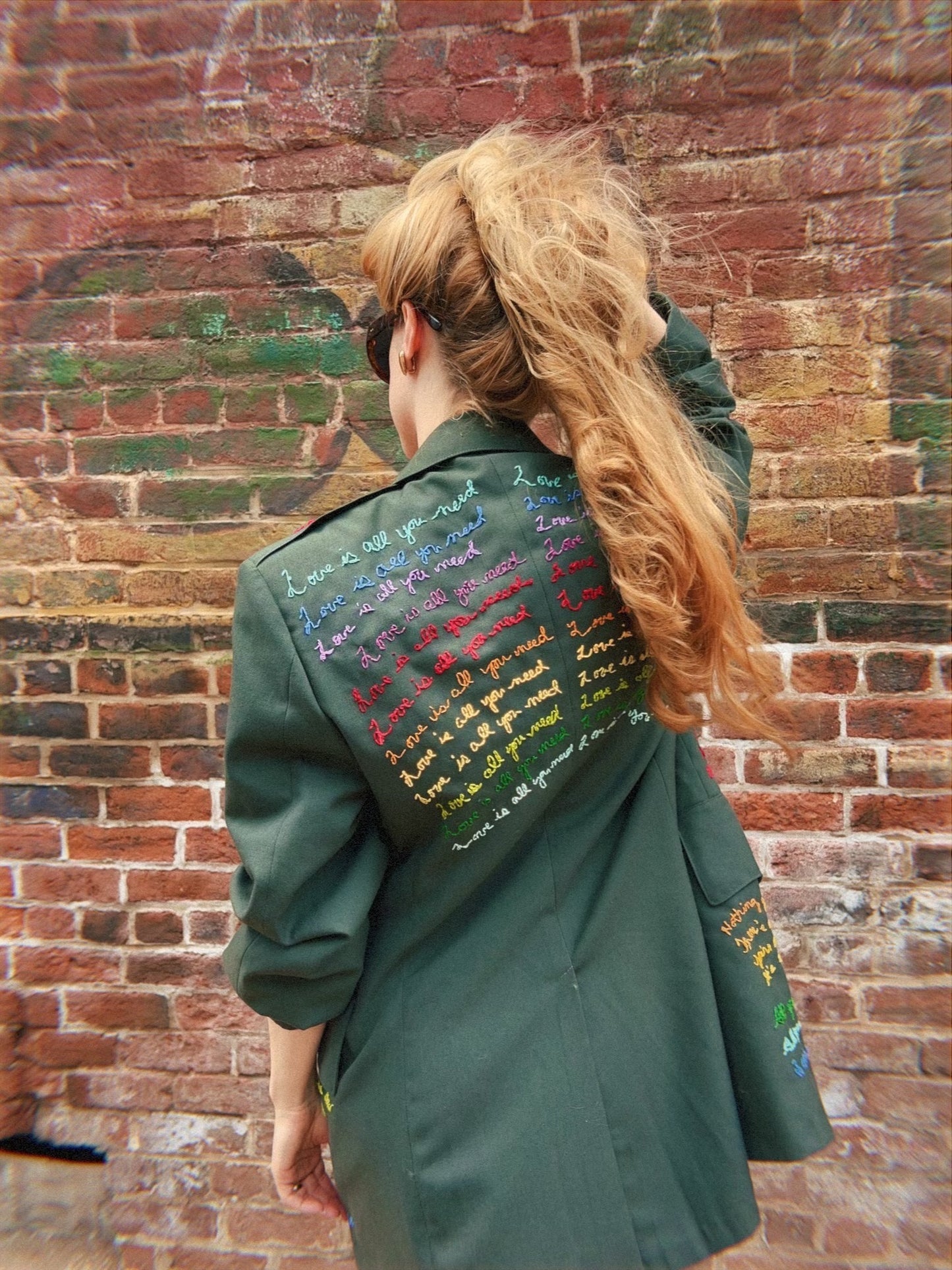 Vintage Army Jacket: All You Need Is Love