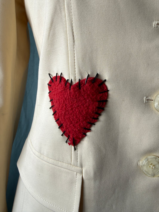 1990's Talbots Blazer with Visably Mended Hearts