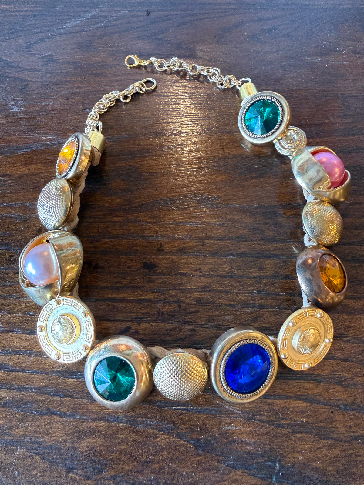 Vintage Button Necklace