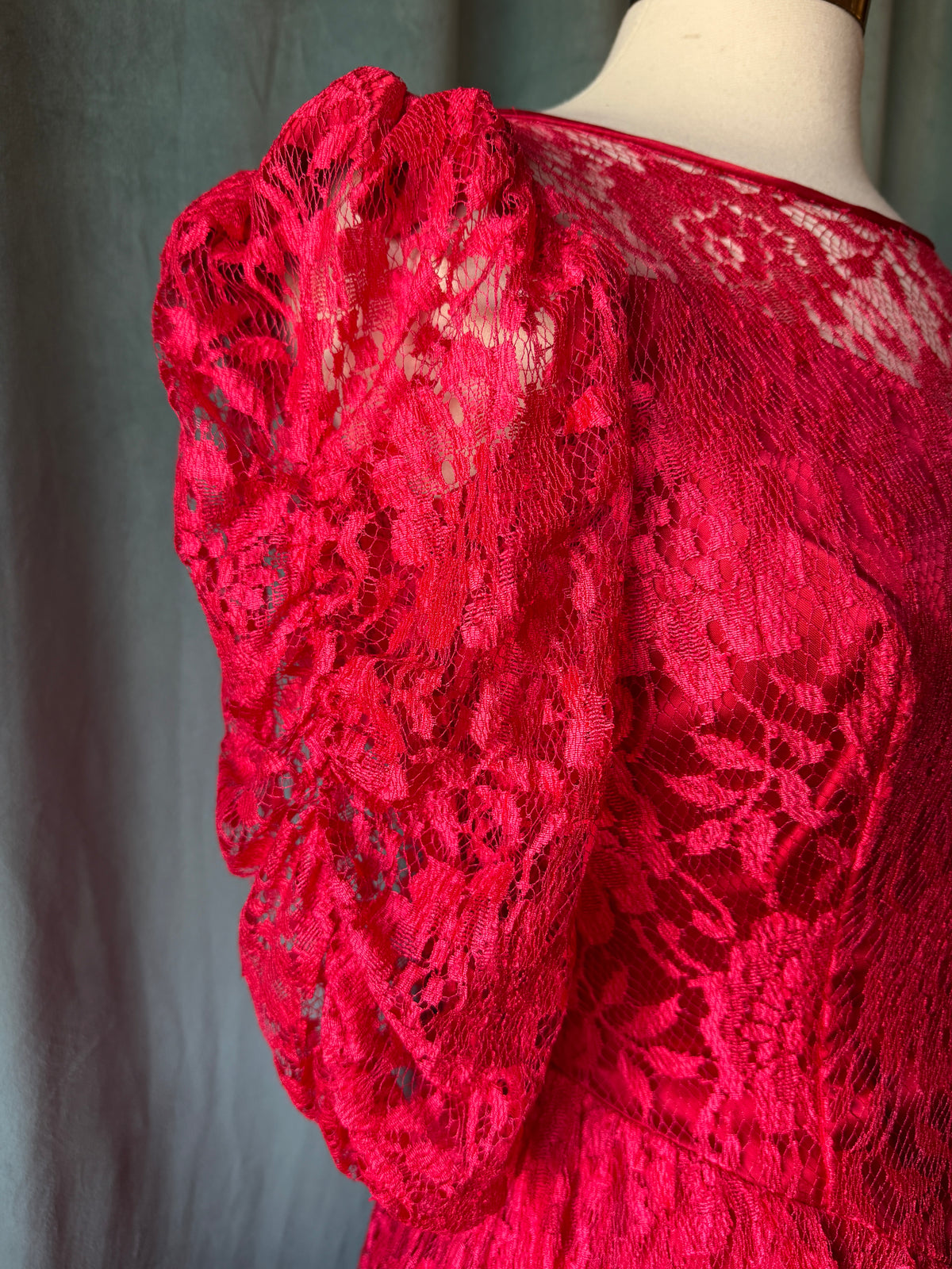 Red Lace Holiday Dress