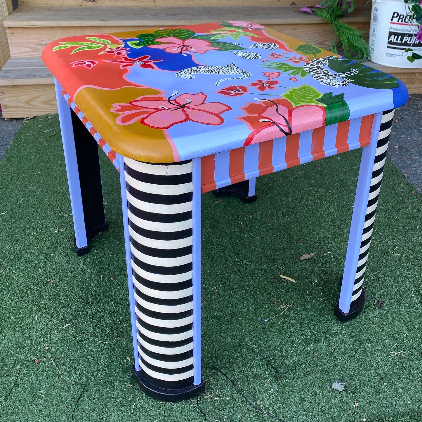 Hand Painted Side Table