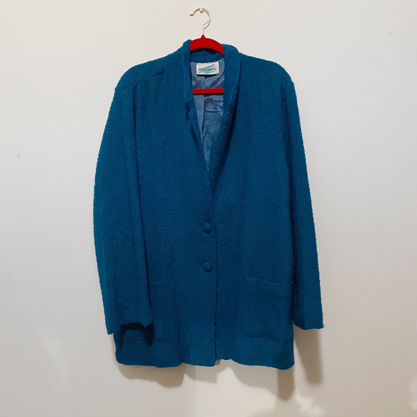 Deep Teal Wool Jacket