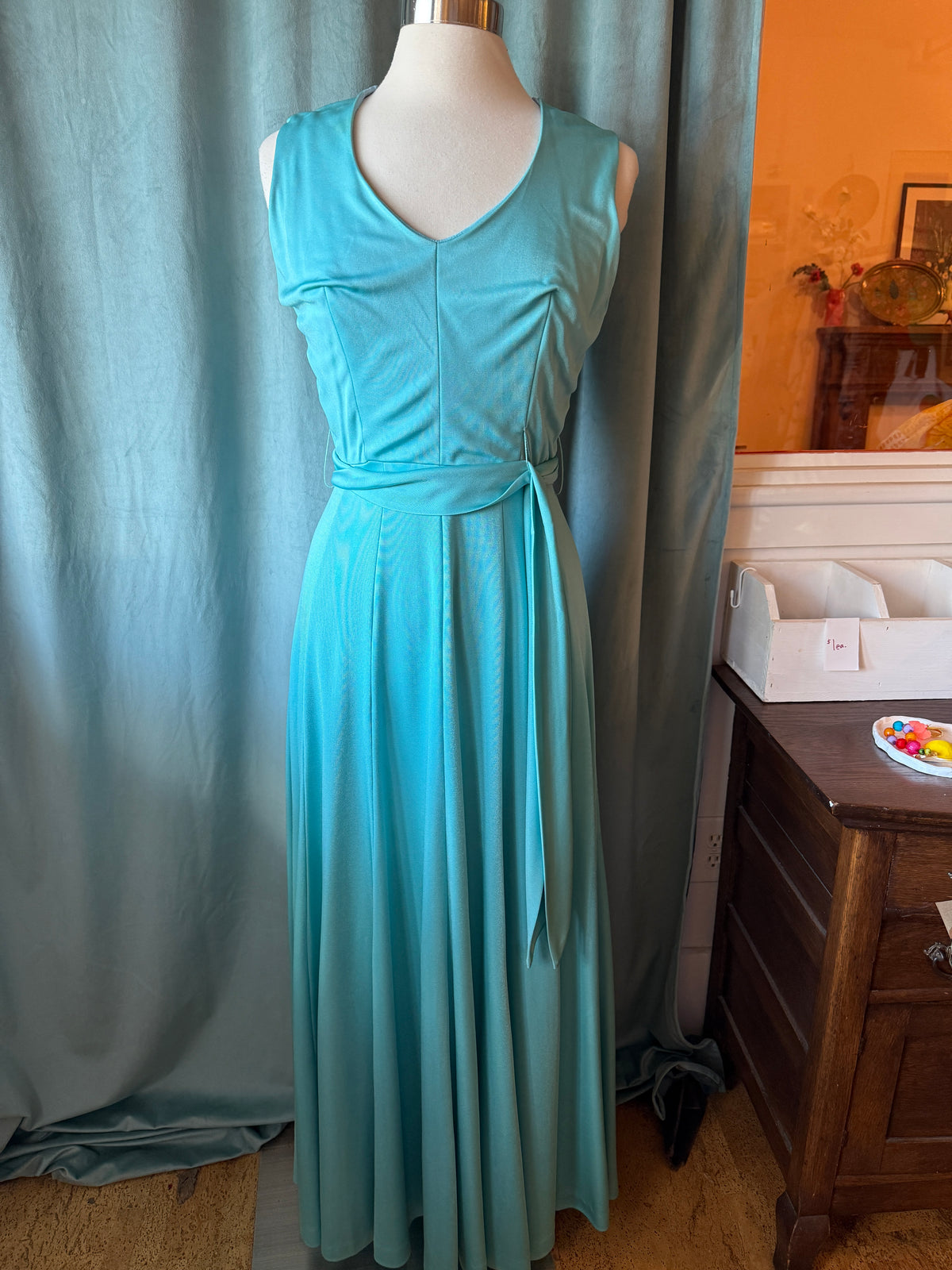 Vintage 1970s Futura Couture Maxi Dress