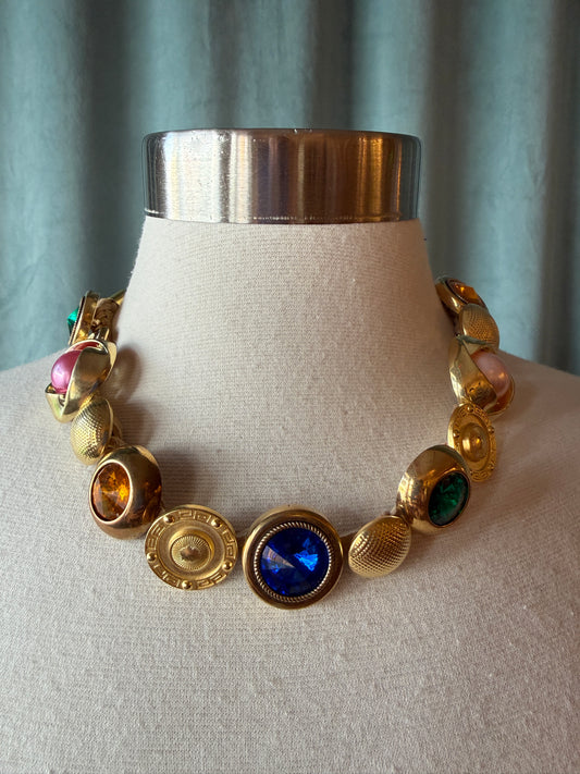 Vintage Button Necklace