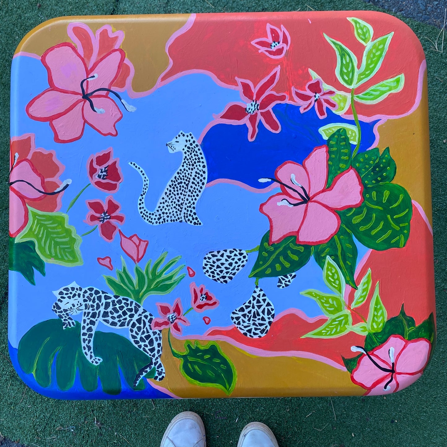 Hand Painted Side Table