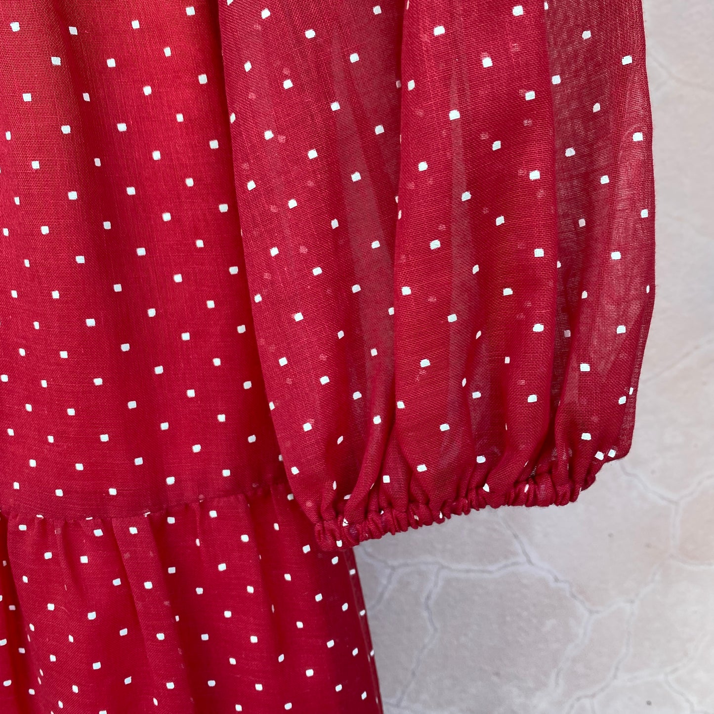 1970s Red Polkadot Maxi