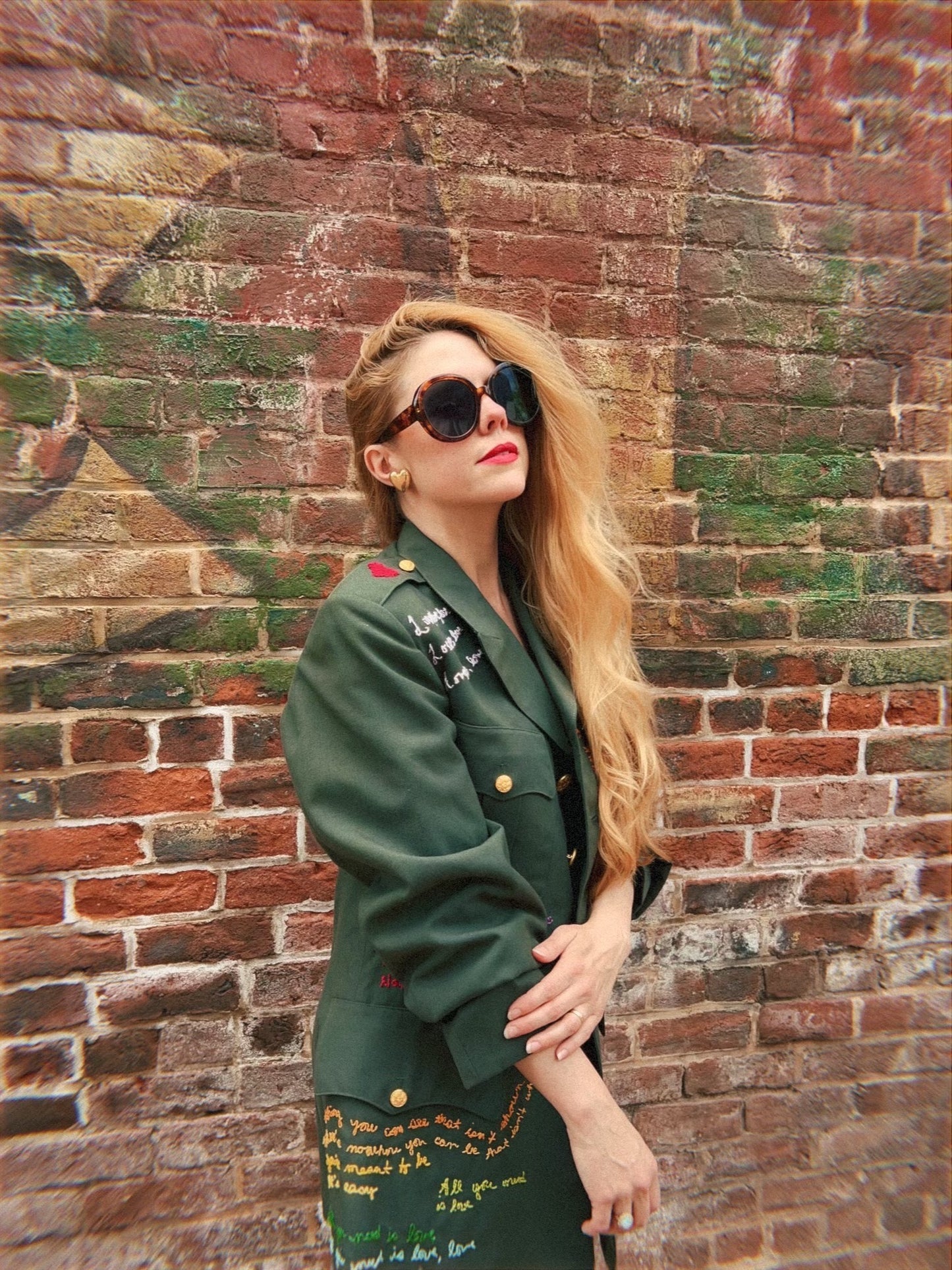 Vintage Army Jacket: All You Need Is Love