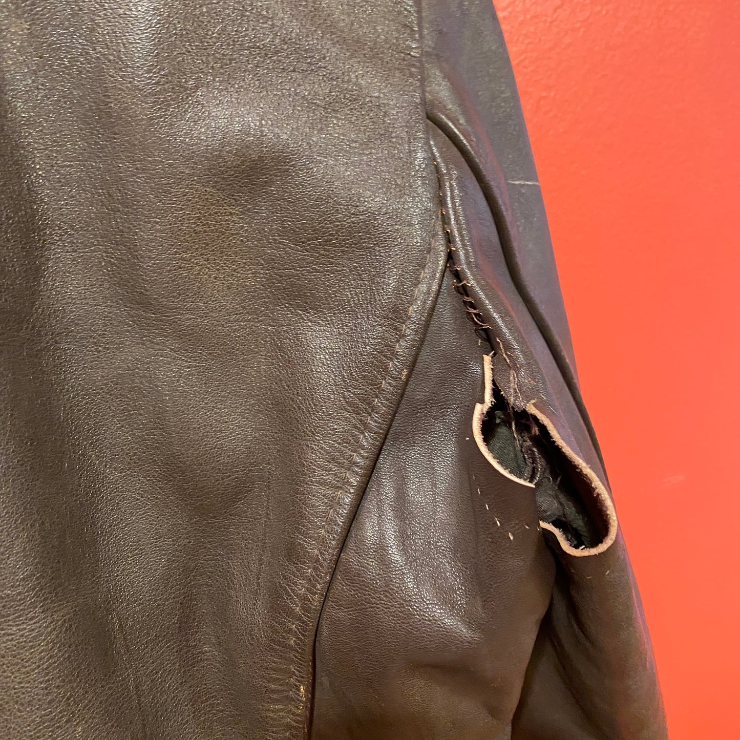 Vintage Brown Leather Jacket