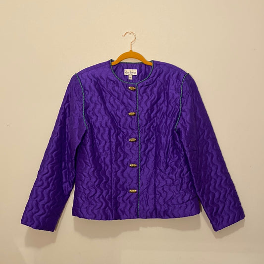 Purple Quilted Jacket