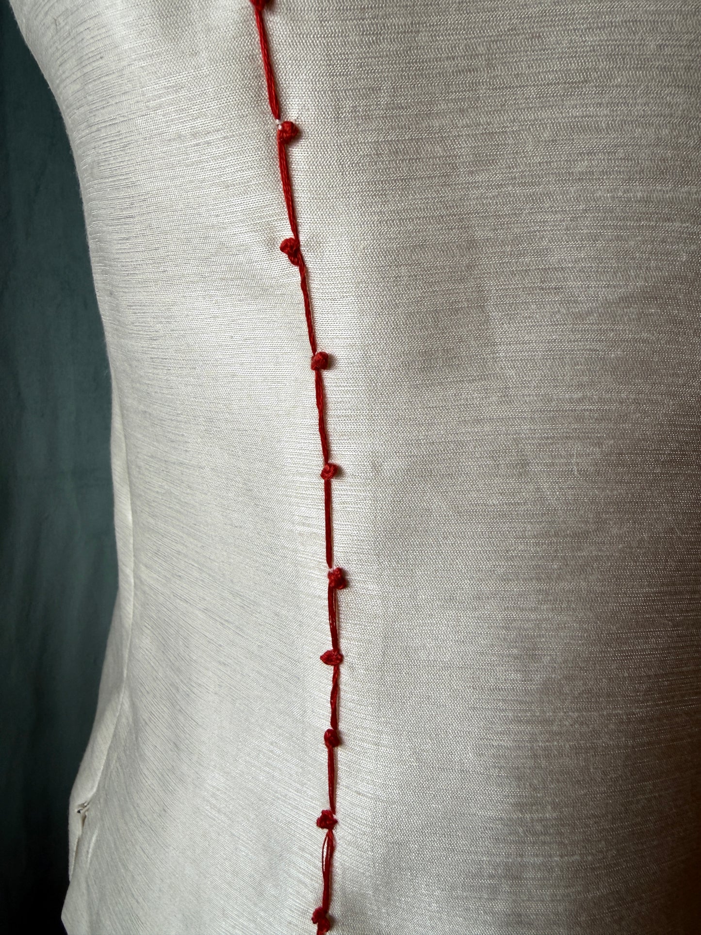 1980's Le Suit Cami Remade with Hand Embroidered Queen of Hearts