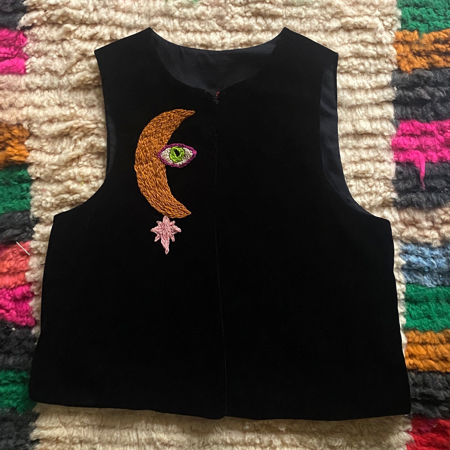 Embroidered Snake Vest